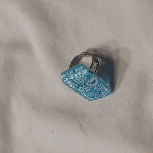 NWOT Glass of Venice Murano Glass adjustable ring